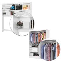 Quarto Modulado Casal com Espelho e Cama 6 Portas Belém Carioca Móveis - 6