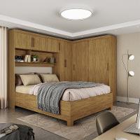 Quarto Modulado Casal com Cama 7 Portas Belém Carioca Móveis - 1