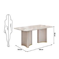 Mesa de Jantar 180cm  Liz DJ Móveis - 4