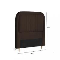 Cabeceira Estofada 100cm Veloplus Chicago Dobuê - 3