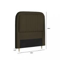 Cabeceira Estofada 100cm Veloplus Chicago Dobuê - 3