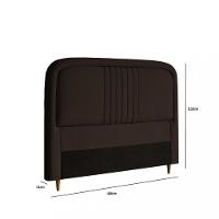 Cabeceira Estofada Casal 140cm Veloplus Chicago Dobuê - 3