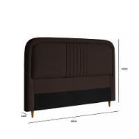 Cabeceira Estofada Queen 160cm Veloplus Chicago Dobuê - 3