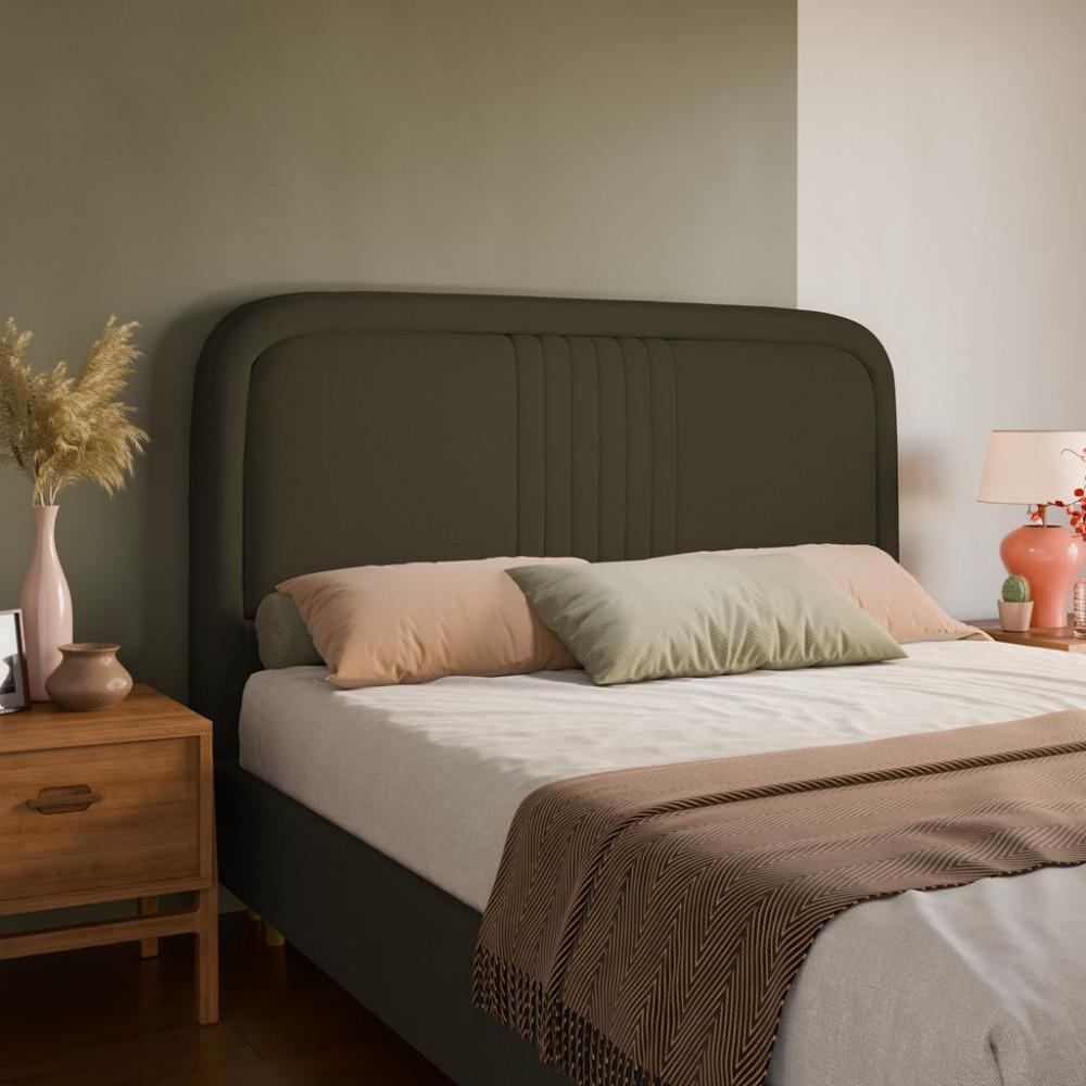 Cabeceira Estofada Queen 160cm Veloplus Chicago Dobuê - 1