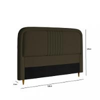 Cabeceira Estofada Queen 160cm Veloplus Chicago Dobuê - 3
