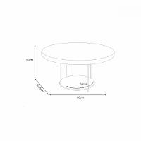 Mesa de Centro Tampo MDF Sky HB Móveis - 3
