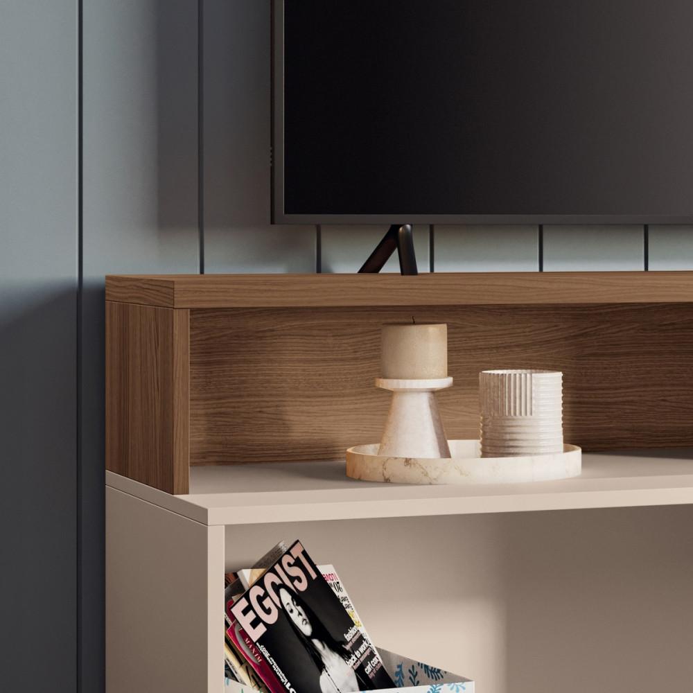 Rack para TV até 50 Polegadas Ripado 1 Porta Graci 1.3 HB Móveis - 4