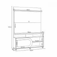 Estante Home para TV até 55 Polegadas 1 Porta Orbis HB Móveis - 3