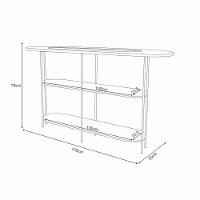 Aparador Buffet Pés Metal Infinity HB Móveis