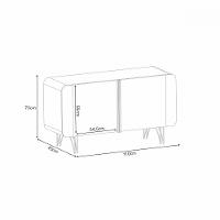 Aparador Buffet 2 Portas Benvenuto HB Móveis