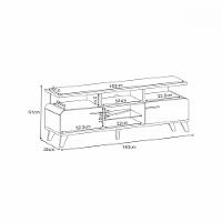 Rack para TV até 60 Polegadas 2 Portas Essenza 1.6 HB Móveis - 3