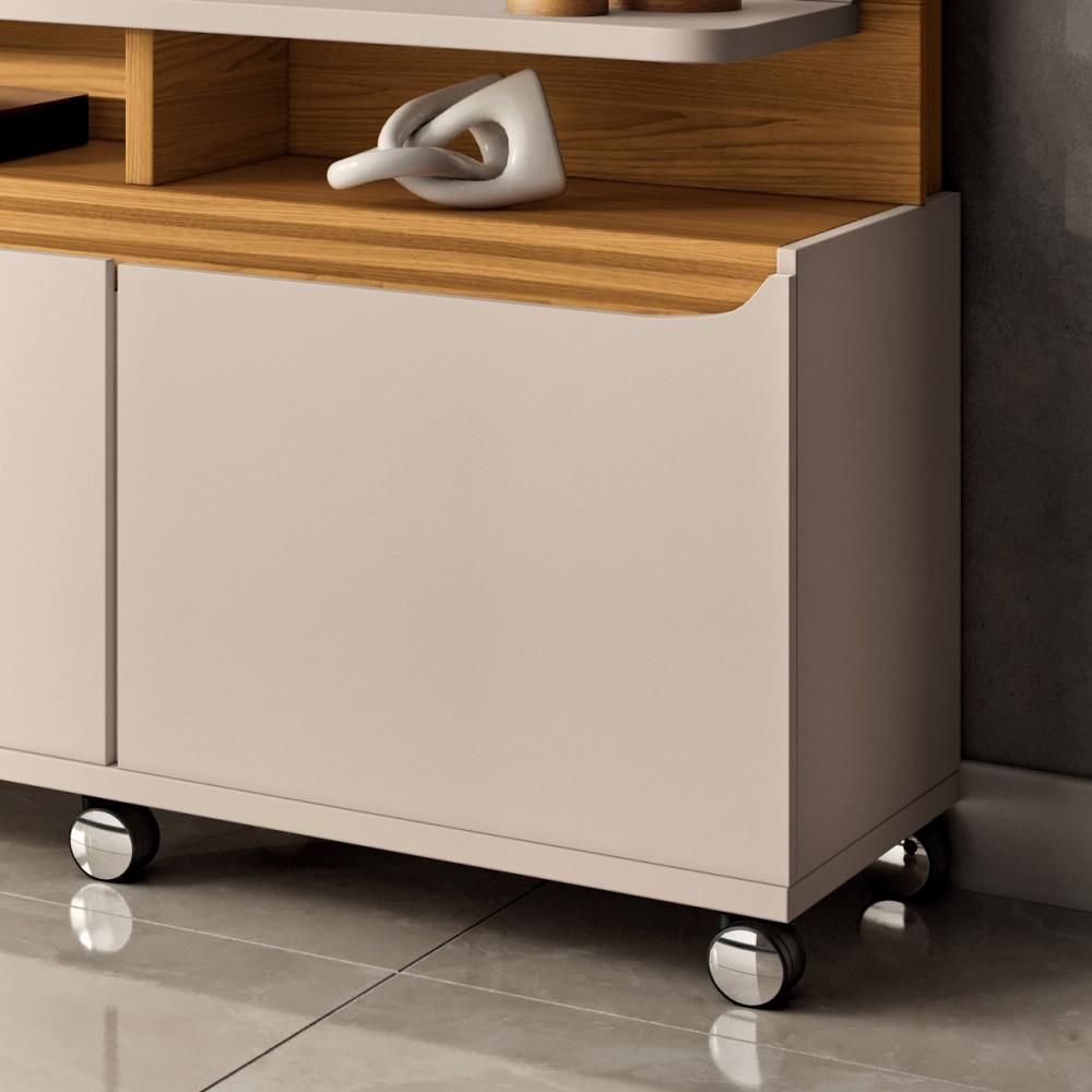 Estante Home para TV até 70 Polegadas 2 Portas 1 Gaveta Quantum HB Móveis - 5