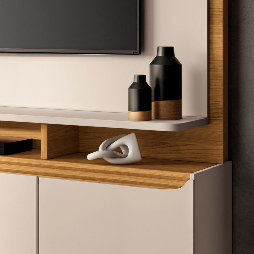 Estante Home para TV até 70 Polegadas 2 Portas 1 Gaveta Quantum HB Móveis - 7