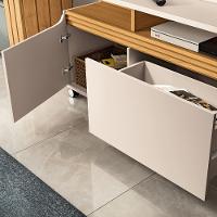 Estante Home para TV até 70 Polegadas 2 Portas 1 Gaveta Quantum HB Móveis