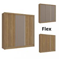 Guarda Roupa Casal Flex 3 Portas de Correr M570 Kappesberg - 2