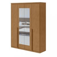 Guarda Roupa Casal com Espelho 4 Portas Alonzo Lopas - 2