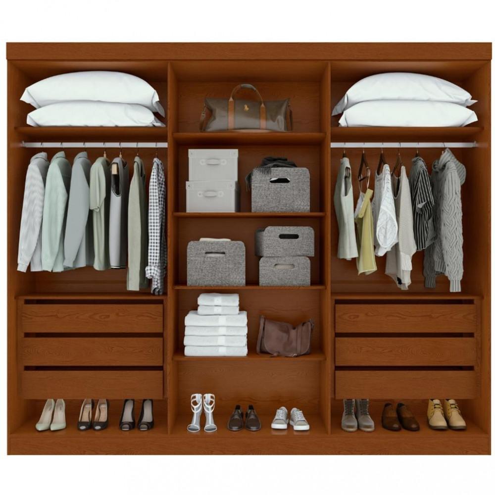 Guarda Roupa Casal 6 Portas Bertha Lopas - 3