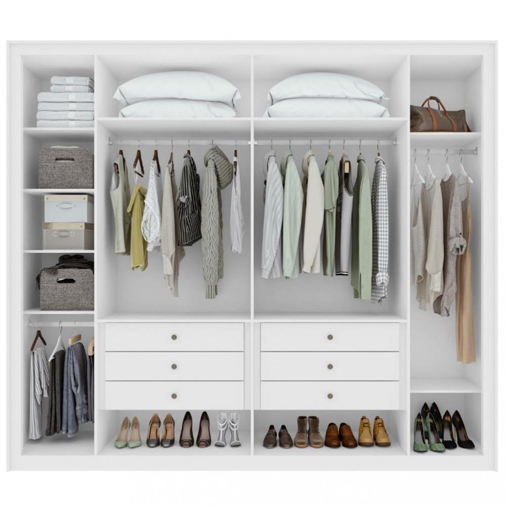 Guarda Roupa Casal 6 Portas 100 MDF Imperatore Lopas - 3