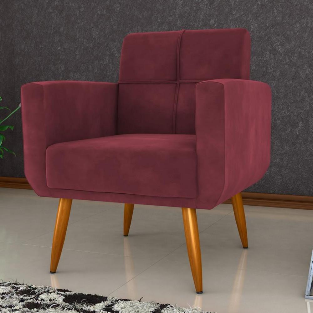 Poltrona Veludo 69cm Havanna Matrix - 1