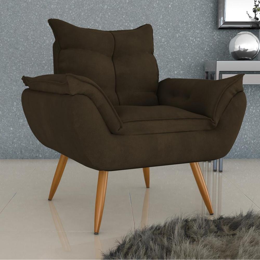 Poltrona Veludo 94cm MX Tóquio Matrix - 1