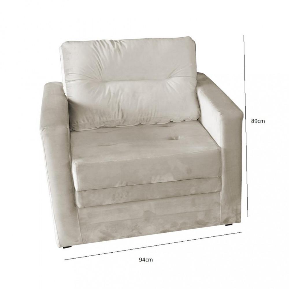 Poltrona Veludo 94cm MX 48 Marissol Matrix - 3