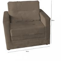 Poltrona Veludo 94cm MX 48 Marissol Matrix - 4