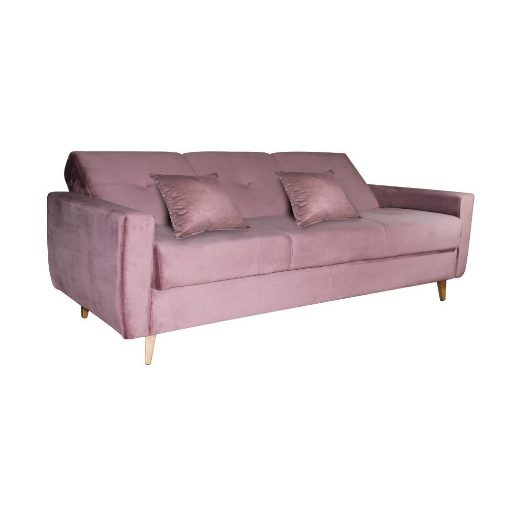 Sofá Cama 3 Lugares Veludo Pâmela Matrix - 3