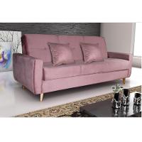 Sofá Cama 3 Lugares Veludo Pâmela Matrix - 1