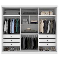 Guarda Roupa Casal com Espelho 3 Portas de Correr Monte Carlo Tcil - 3