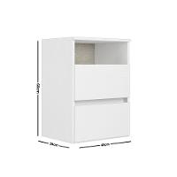 Mesa de Cabeceira 2 Gavetas Condessa THB - 3