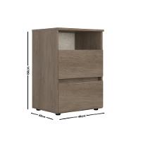 Mesa de Cabeceira 2 Gavetas Condessa THB - 3