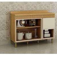 Balcão 3 Portas 1 Gaveta 120cm com Tampo Dakota Valdemoveis - 5