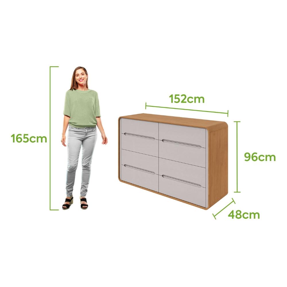 Cômoda 8 Gavetas Loop II Lopas - 4