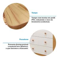 Quarto de Bebê com Cômoda Smin New e Berço Uli MDF Móveis Peroba - 8