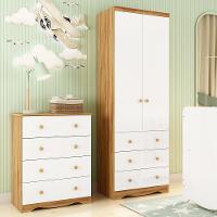 Quarto Infantil com Guarda Roupa Smim New e Cômoda Junior New 100 MDF Móveis Peroba - 1