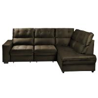 Sofá de Canto 4 Lugares Retrátil Reclinável  255cm Veludo Gabrieli Takei - 2