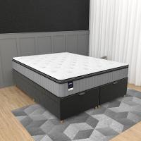 Cama Box Baú Queen 158cm Molas Ensacadas Tower JSW Hf V25 Gazin - 1