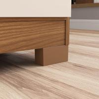 Guarda Roupa Solteiro 4 Portas 3 Gavetas com Pés Caju Henn - 6