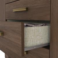 Guarda Roupa Casal 6 Portas 3 Gavetas Pés Caju Henn - 6