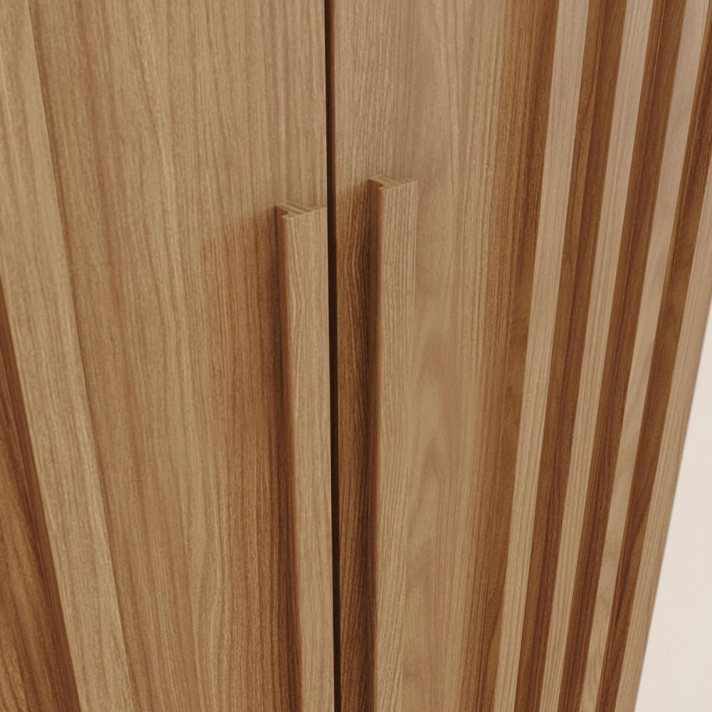 Guarda Roupa Casal Ripado 6 Portas Pés Norton Henn - 6