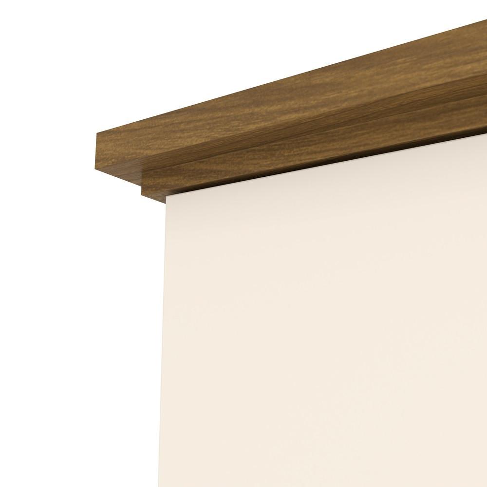 Guarda Roupa Casal Ripado com Espelho 6 Portas com Pés Napoli Henn - 7