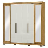 Guarda Roupa Casal com Espelho 6 Portas e Pés Bogotá Visão Móveis - 2