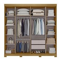 Guarda Roupa Casal com Espelho 6 Portas e Pés Bogotá Visão Móveis - 3