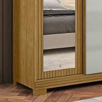 Guarda Roupa Casal com Espelho 6 Portas e Pés Bogotá Visão Móveis - 6