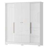 Guarda Roupa Solteiro 4 Portas com Pés Mônaco Visão Móveis - 2