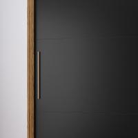 Guarda Roupa Casal Ripado 2 Portas de Correr em MDF Seul Visão Móveis - 6