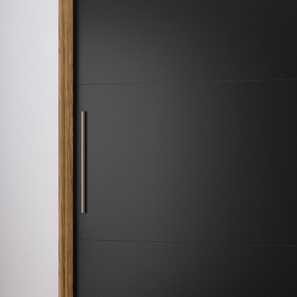 Guarda Roupa Casal Ripado com Espelho 2 Portas de Correr em MDF Seul Visão Móveis - 6