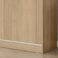 Guarda Roupa Solteiro 3 Portas 3 Gavetas em MDF Bagdá Visão Móveis - 6