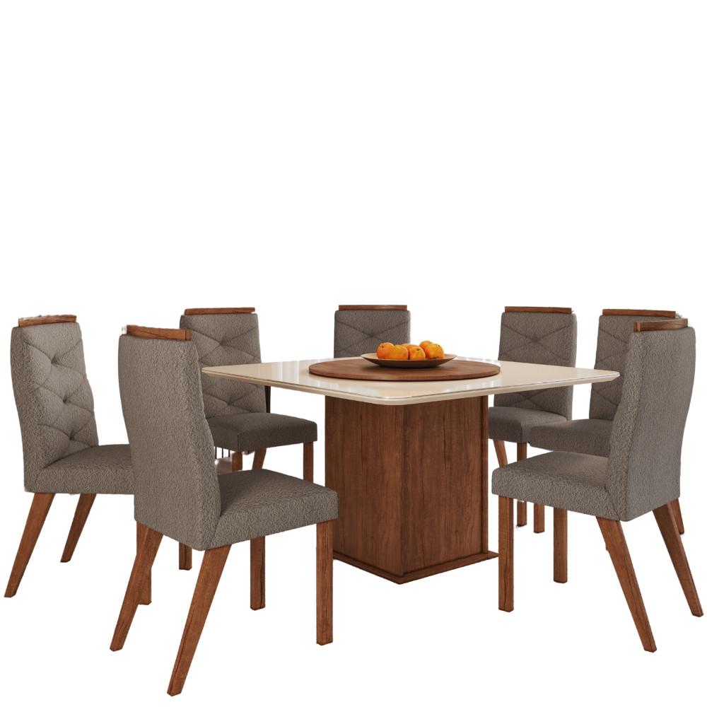 Conjunto Sala de Jantar Mesa com 8 Cadeiras Ref 138/23 Zamarchi - 2