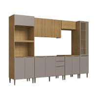 Cozinha Modulada 6 peças Ripada sem Tampo Laura Cadorin Móveis - 2